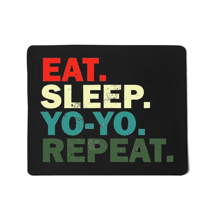 Funny Yo Yo Lover Eat Sleep Yo Yo Repeat Mousepad