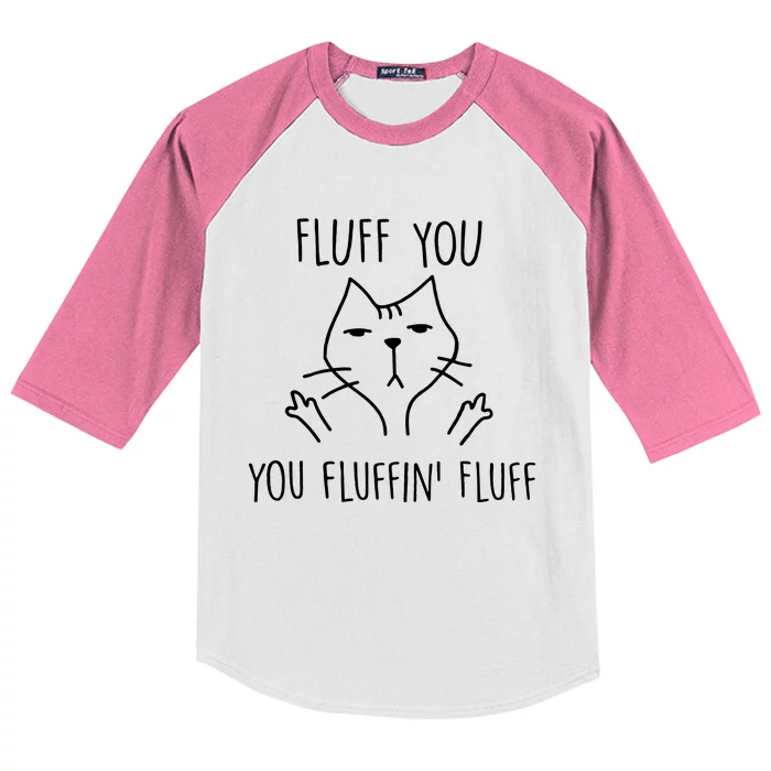 Fluff You You Fluffin Fluff Kids Colorblock Raglan Jersey