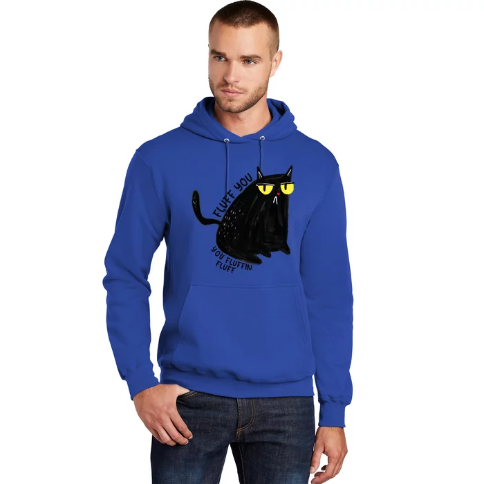 Fluff You You Fluffin Fluff Funny Cat Gift Hoodie