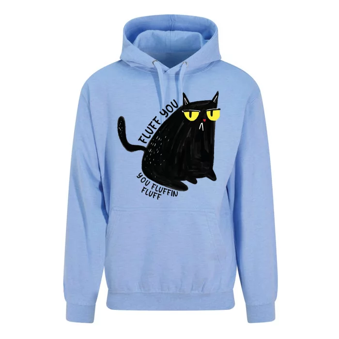 Fluff You You Fluffin Fluff Funny Cat Gift Unisex Surf Hoodie