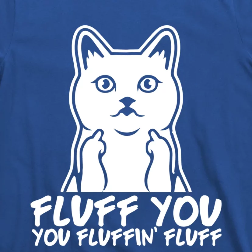 Fluff You You Fluffin Fluff Gift Funny Cat Kitten Lovers Gift T-Shirt