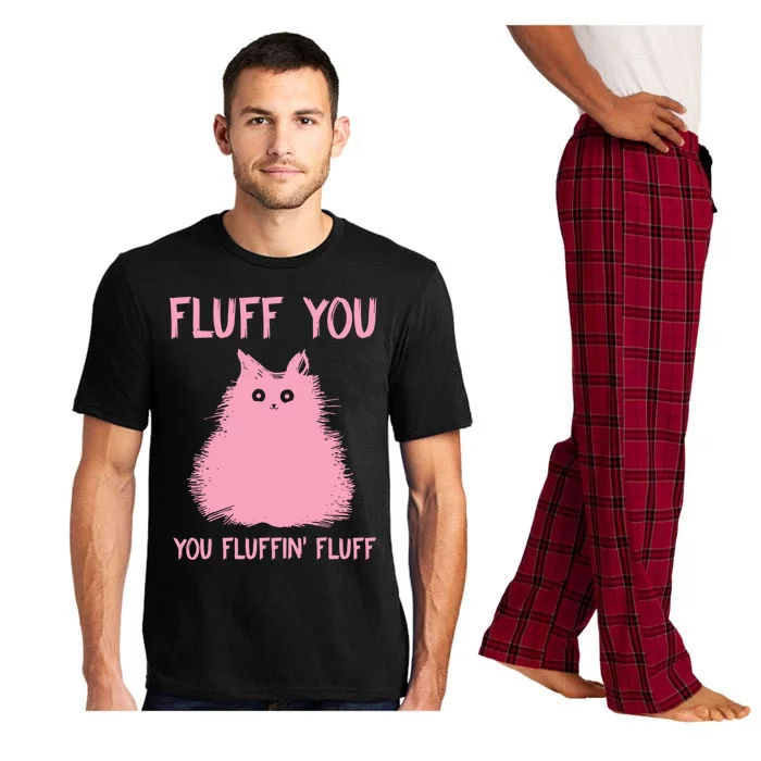 Fluff You You Fluffin' Fluff Cute Kitty Cat Love Meowtallica Gift Pajama Set