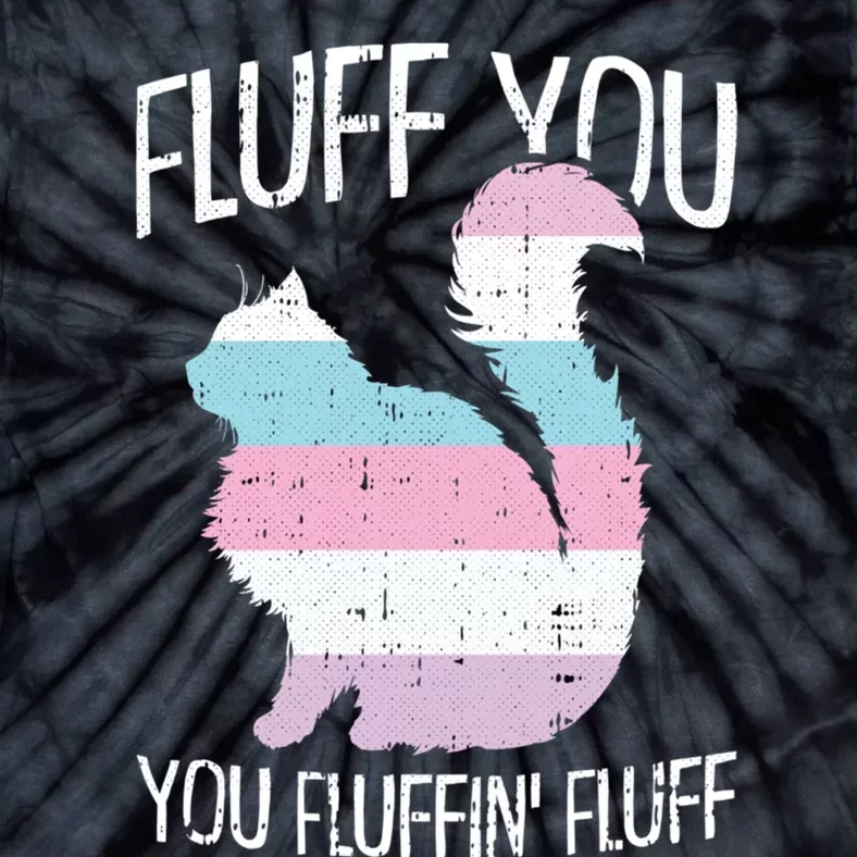 Fluff You You Fluffin Fluff Intersexual Pride Cat Lgbtq Tie-Dye T-Shirt