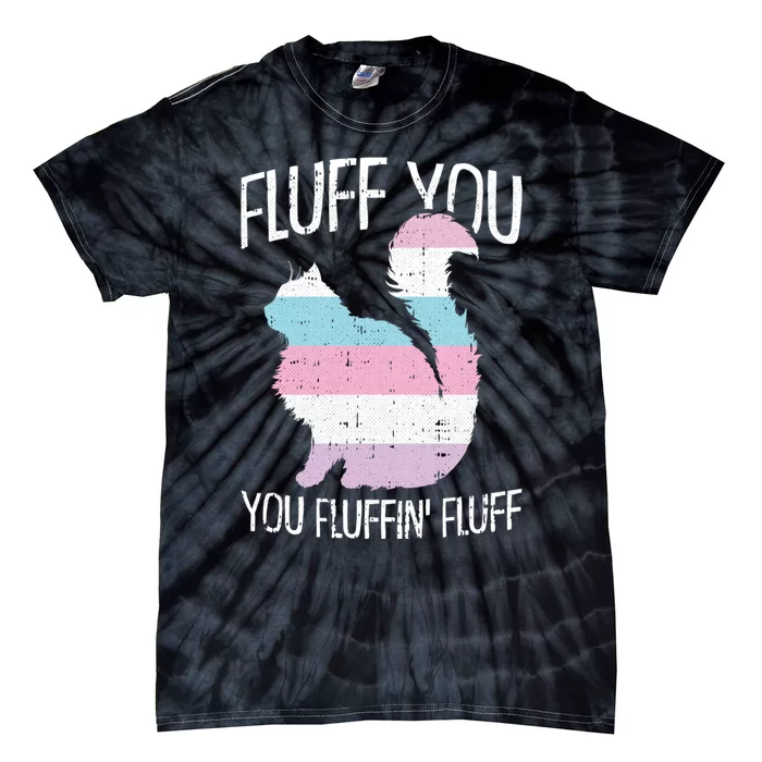 Fluff You You Fluffin Fluff Intersexual Pride Cat Lgbtq Tie-Dye T-Shirt