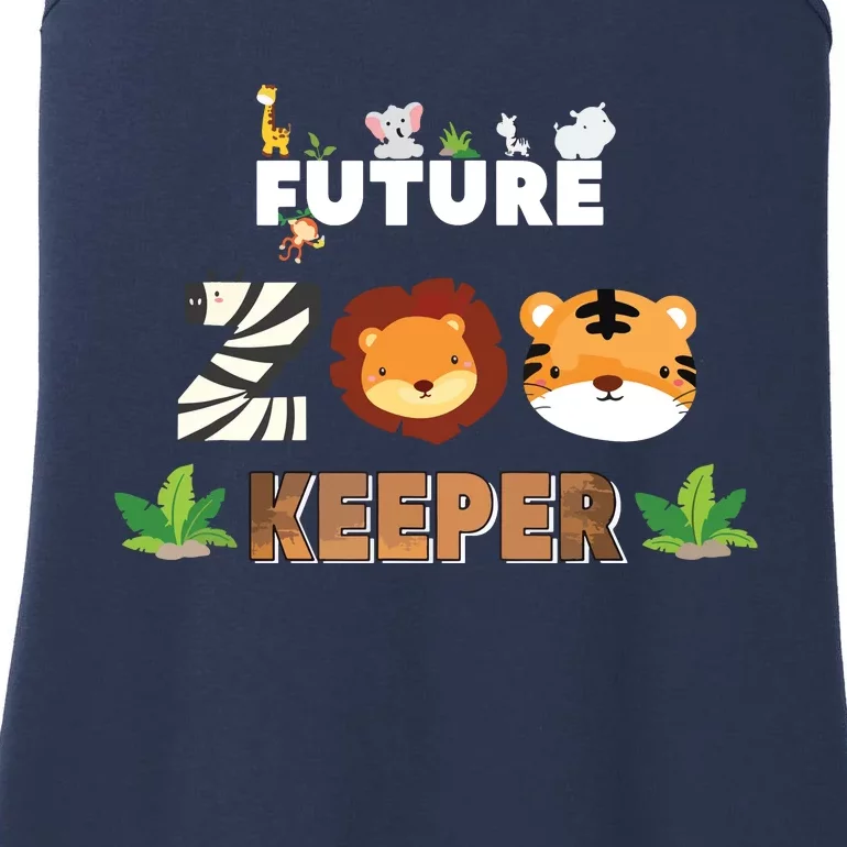 Future Zookeeper Animal Lover Safari Trip Zoo Keeper Costume Ladies Essential Tank