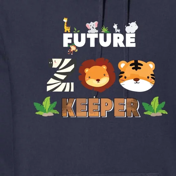 Future Zookeeper Animal Lover Safari Trip Zoo Keeper Costume Premium Hoodie