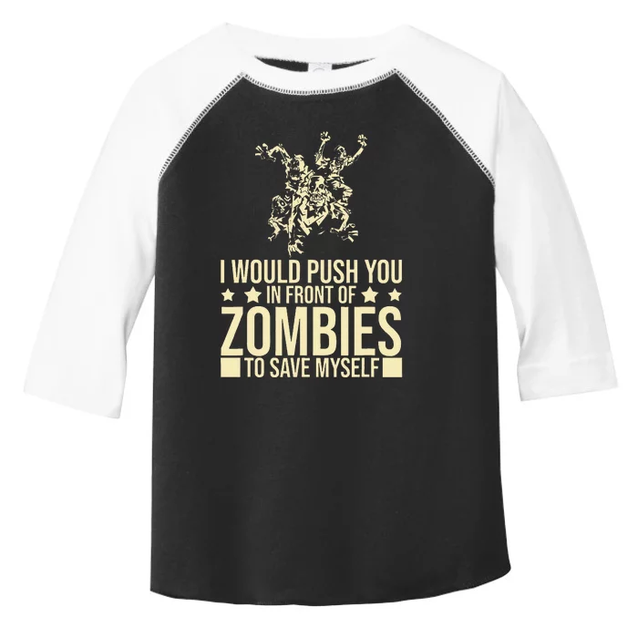 Funny Zombie Apocalypse Survivor Living Dead Zombies Toddler Fine Jersey T-Shirt