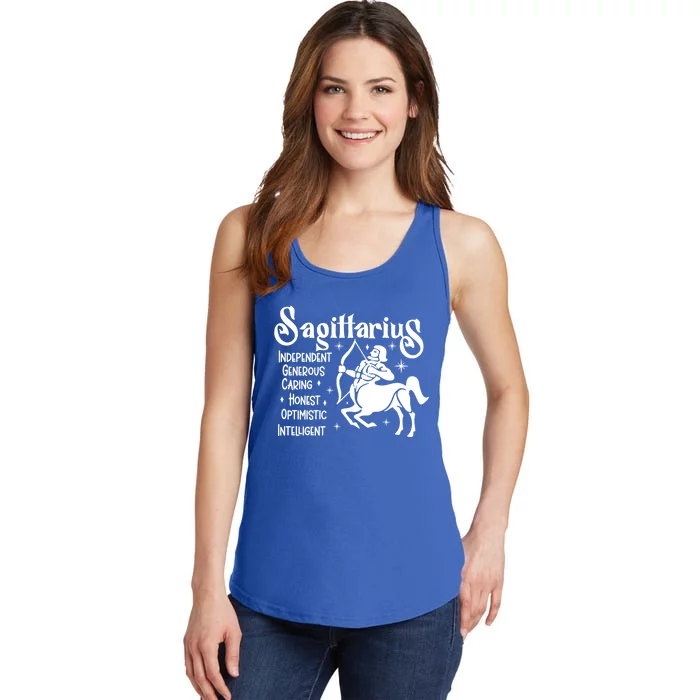 Funny Zodiac Astrology Sagittarius Horoscope Gift Ladies Essential Tank