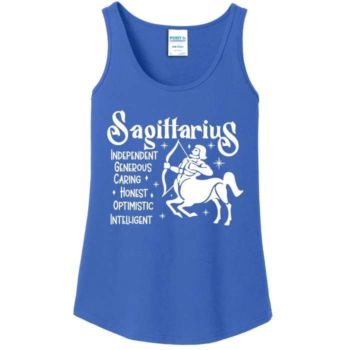 Funny Zodiac Astrology Sagittarius Horoscope Gift Ladies Essential Tank