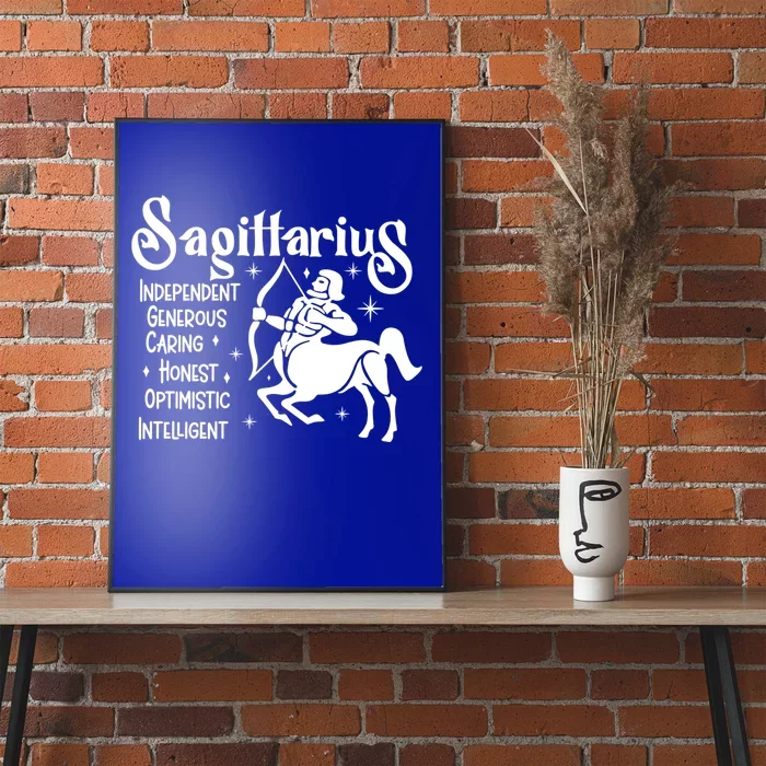 Funny Zodiac Astrology Sagittarius Horoscope Gift Poster