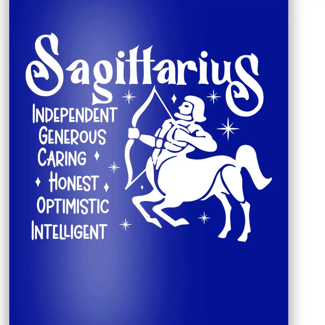 Funny Zodiac Astrology Sagittarius Horoscope Gift Poster