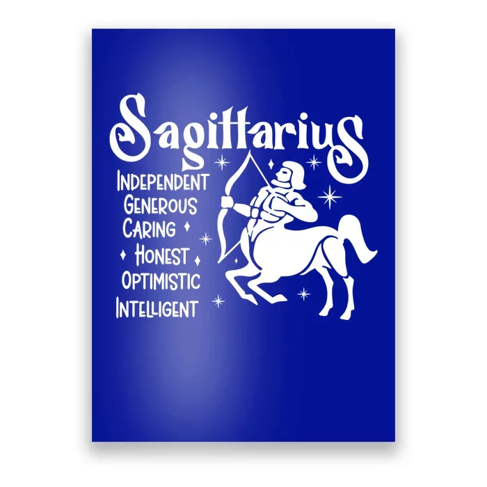 Funny Zodiac Astrology Sagittarius Horoscope Gift Poster