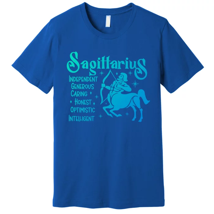 Funny Zodiac Astrology Sagittarius Horoscope Gift Premium T-Shirt