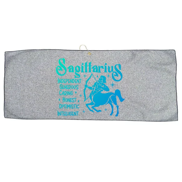 Funny Zodiac Astrology Sagittarius Horoscope Gift Large Microfiber Waffle Golf Towel