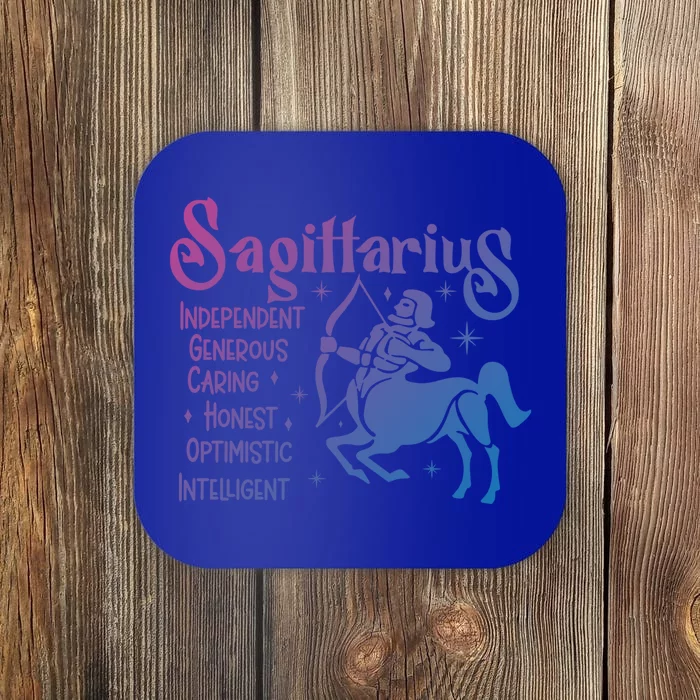 Funny Zodiac Astrology Sagittarius Horoscope Gift Coaster