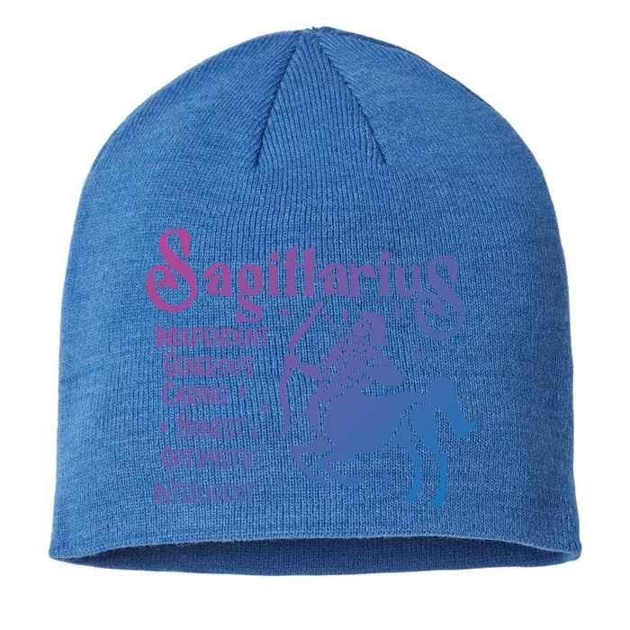 Funny Zodiac Astrology Sagittarius Horoscope Gift 8 1/2in Sustainable Knit Beanie