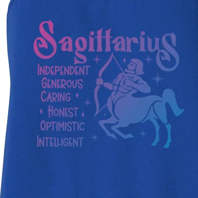 Funny Zodiac Astrology Sagittarius Horoscope Gift Women's Racerback Tank