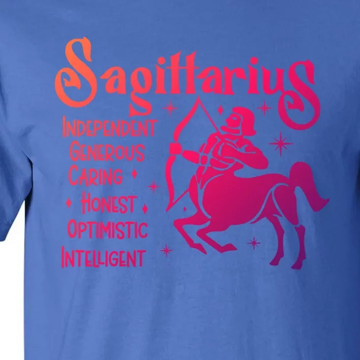 Funny Zodiac Astrology Sagittarius Horoscope Gift Tall T-Shirt