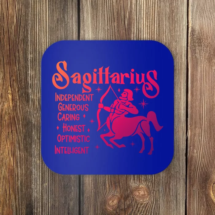 Funny Zodiac Astrology Sagittarius Horoscope Gift Coaster