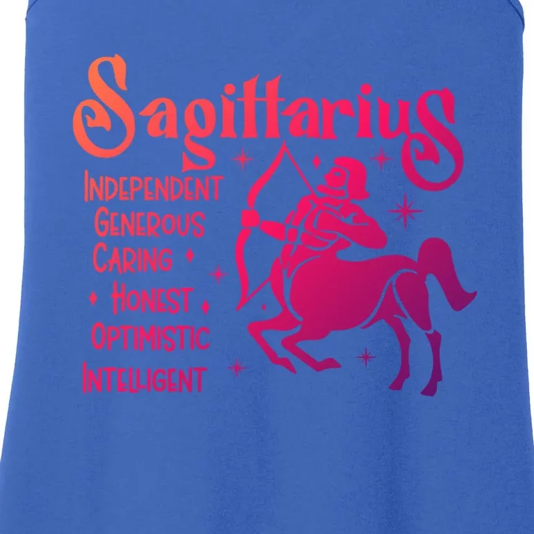 Funny Zodiac Astrology Sagittarius Horoscope Gift Ladies Essential Tank