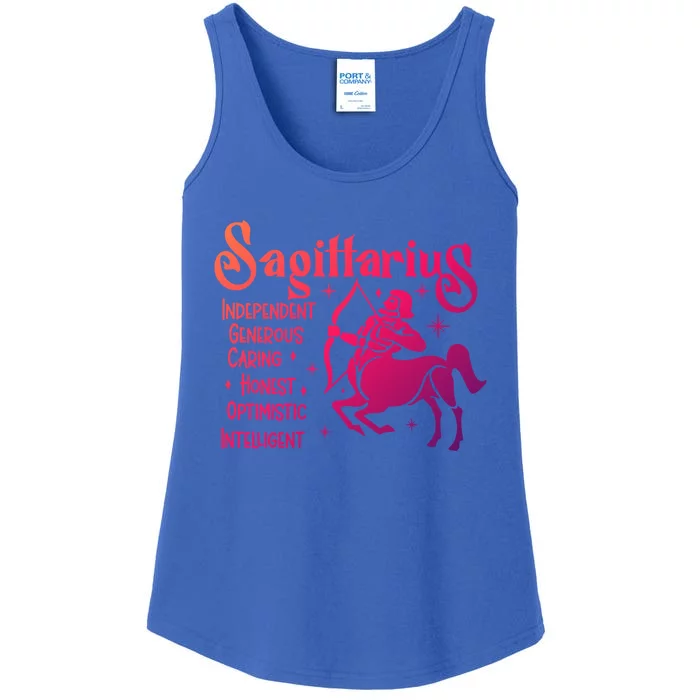 Funny Zodiac Astrology Sagittarius Horoscope Gift Ladies Essential Tank