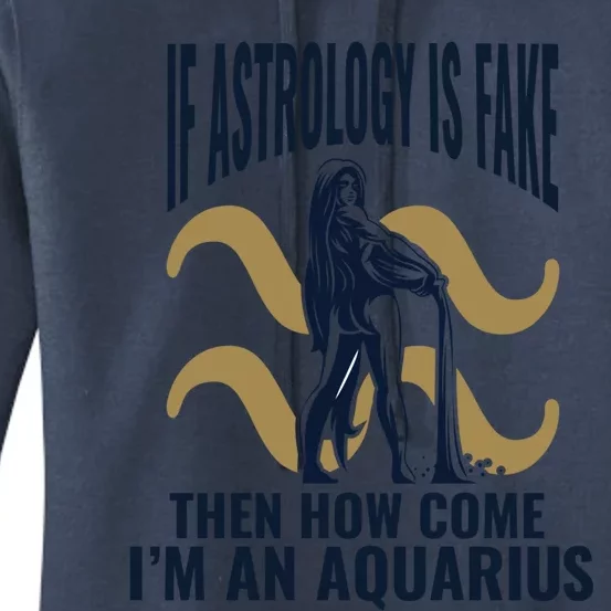 Funny Zodiac Astrology Sign Aquarius Female Horoscope Cute Gift Women's Pullover Hoodie