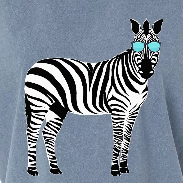 Funny Zoo Animal Africa Gift Zebra Garment-Dyed Women's Muscle Tee