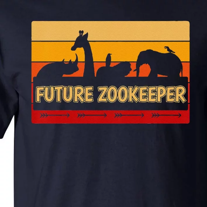 Funny Zoo Animals Wildlife Birthday Party I Future Zookeeper Tall T-Shirt