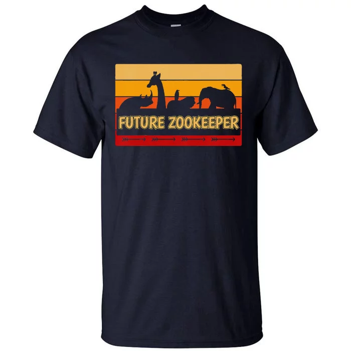 Funny Zoo Animals Wildlife Birthday Party I Future Zookeeper Tall T-Shirt