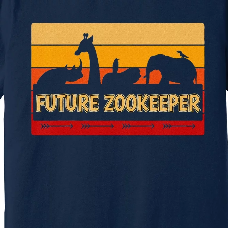 Funny Zoo Animals Wildlife Birthday Party I Future Zookeeper Premium T-Shirt