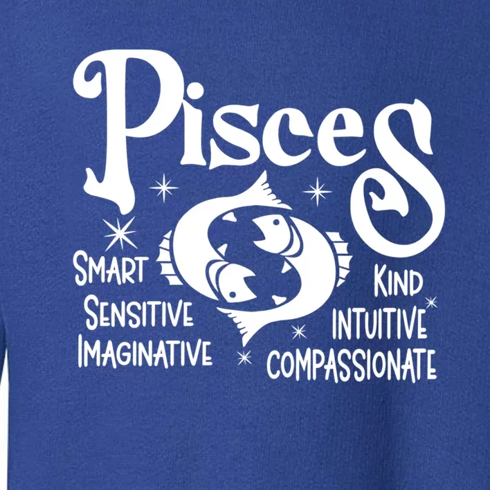 Funny Zodiac Astrology Pisces Horoscope Cute Gift Toddler Sweatshirt