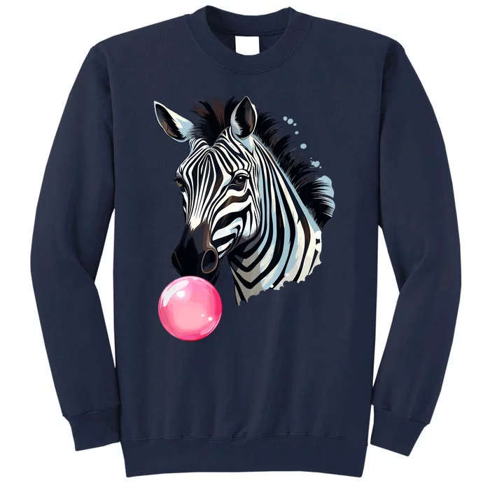 Funny Zebra Bubblegum Tall Sweatshirt