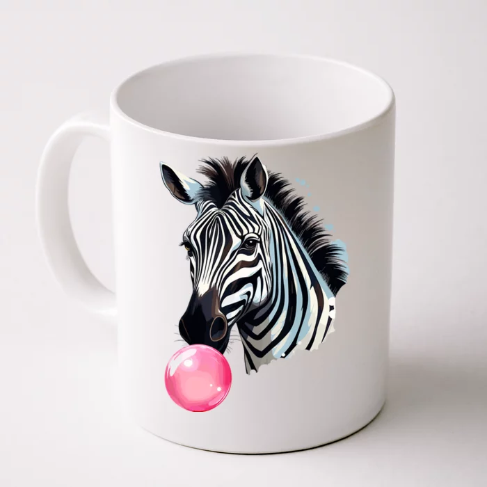 Funny Zebra Bubblegum Front & Back Coffee Mug