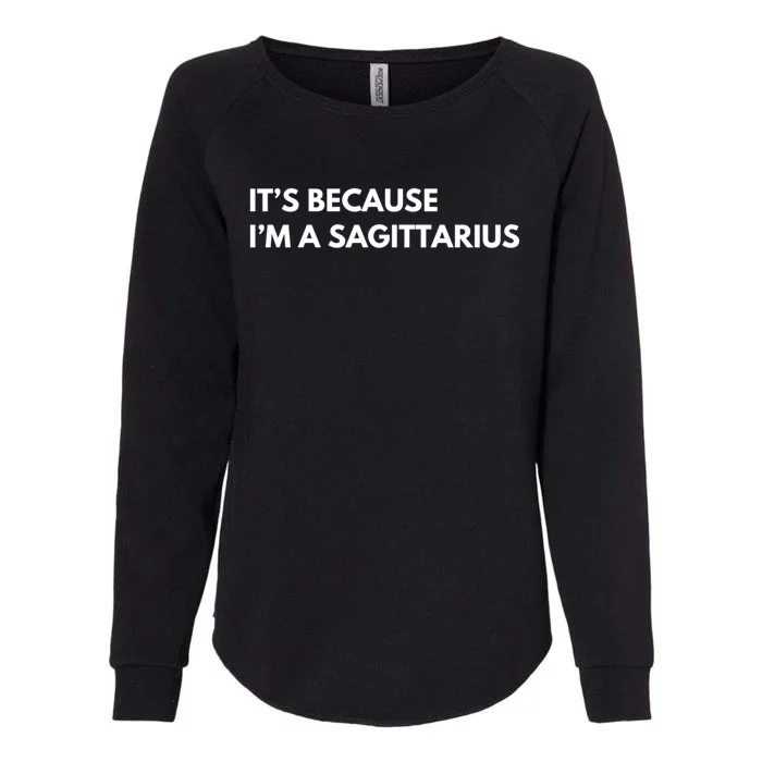 Funny Zodiac Birthday Sagittarius Horoscope Astrology Great Gift Womens California Wash Sweatshirt