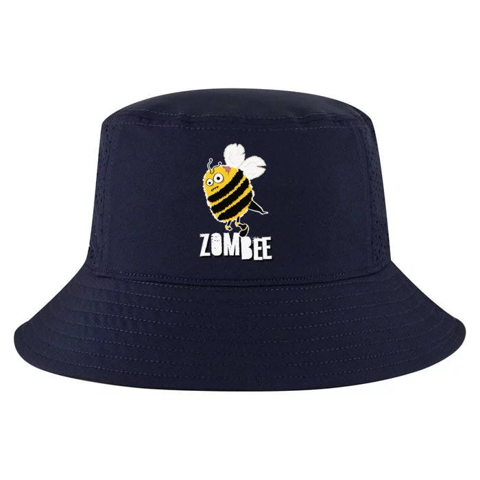 Funny Zombee Bee Zombie Halloween Bumblebee Brain Spooky Pun Cool Comfort Performance Bucket Hat