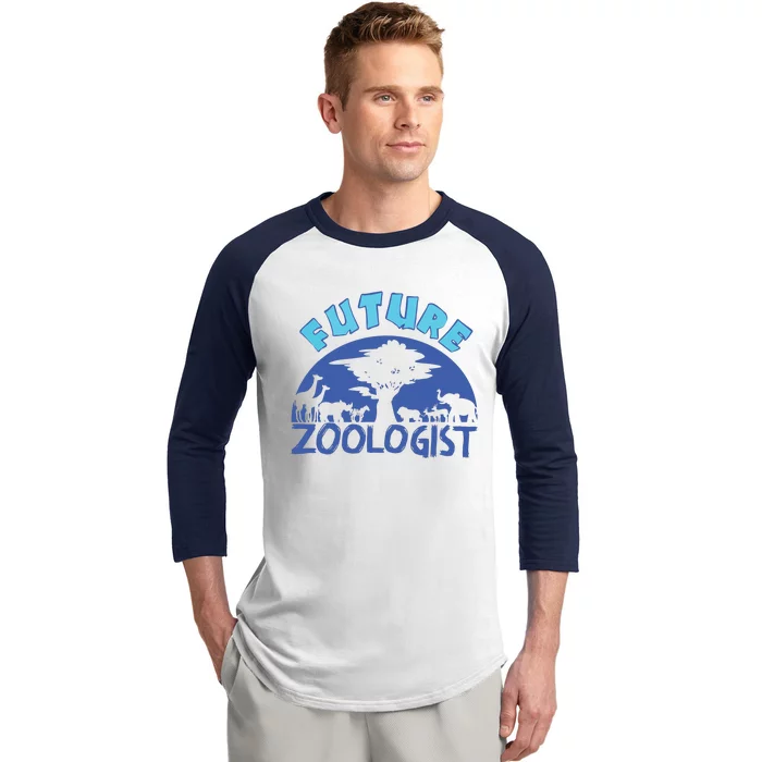 Future Zoologist Cute Zoology Students Funny Zoo Keeper Gift Baseball Sleeve Shirt