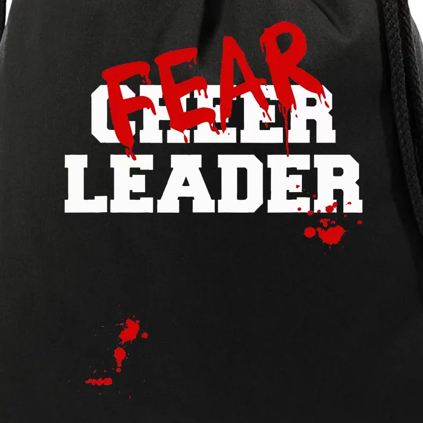 Fearleader Zombie Cheerleader Halloween Costume Drawstring Bag