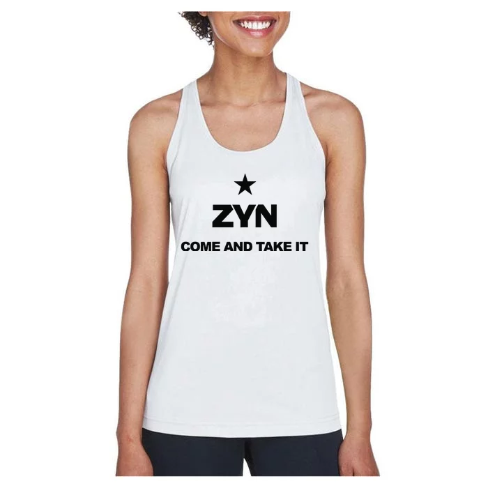 Federal Zyn Crackdown 2024 Zynsurrection Come And Take It Women's Racerback Tank