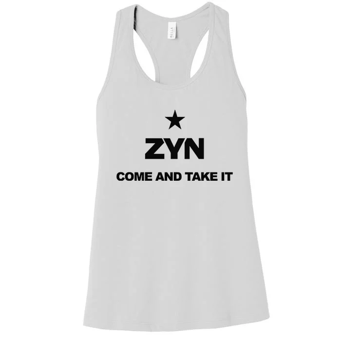 Federal Zyn Crackdown 2024 Zynsurrection Come And Take It Women's Racerback Tank