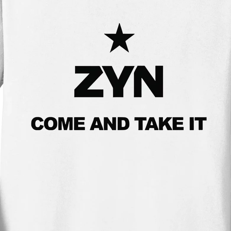 Federal Zyn Crackdown 2024 Zynsurrection Come And Take It Kids Long Sleeve Shirt