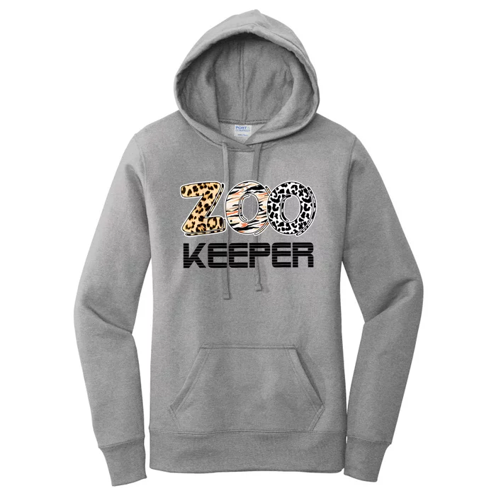 Funny Zookeeper Costume Wild Print African Animals Zebra Fun Women's Pullover Hoodie