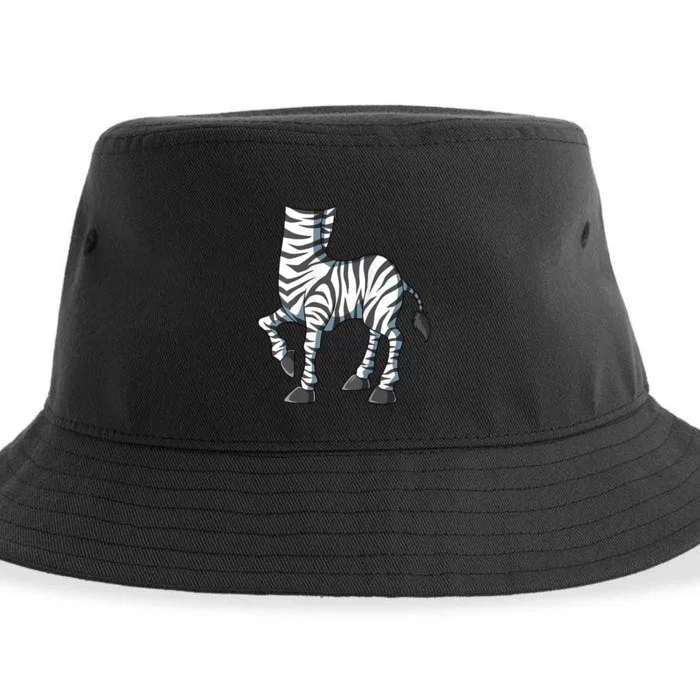 Funny Zebra Costume Zebra Body Headless Zebra Costume Sustainable Bucket Hat