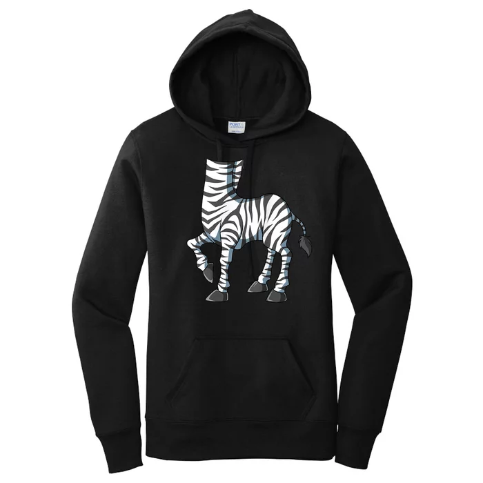 Funny Zebra Costume Zebra Body Headless Zebra Costume Women's Pullover Hoodie