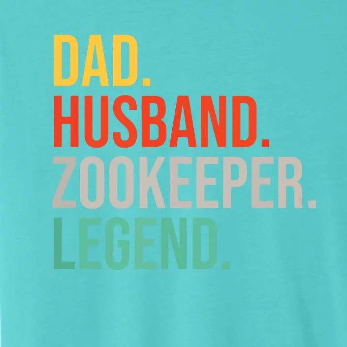 Funny Zookeeper Dad Husband Zoo Animal Keeper Fathers Day ChromaSoft Performance T-Shirt