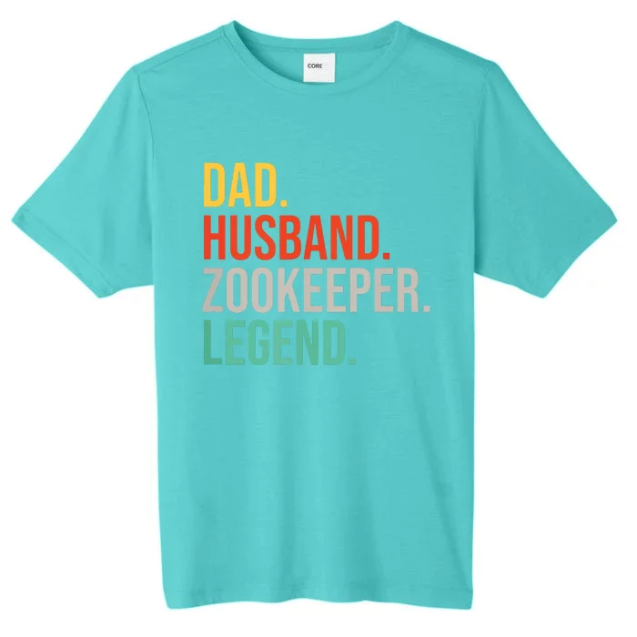 Funny Zookeeper Dad Husband Zoo Animal Keeper Fathers Day ChromaSoft Performance T-Shirt