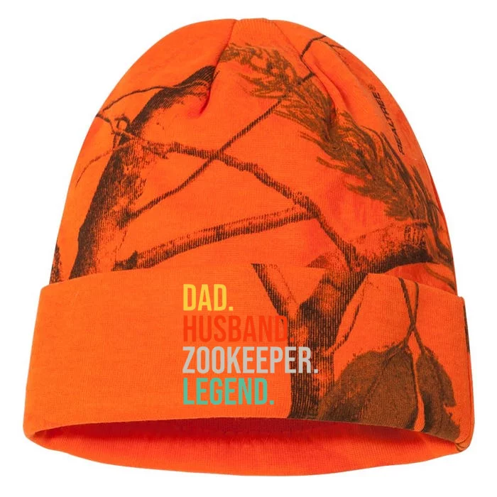 Funny Zookeeper Dad Husband Zoo Animal Keeper Father´s Day Kati - 12in Camo Beanie