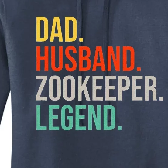 Funny Zookeeper Dad Husband Zoo Animal Keeper Father´s Day Women's Pullover Hoodie