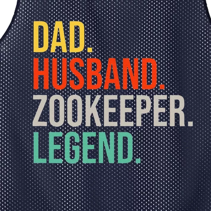 Funny Zookeeper Dad Husband Zoo Animal Keeper Father´s Day Mesh Reversible Basketball Jersey Tank