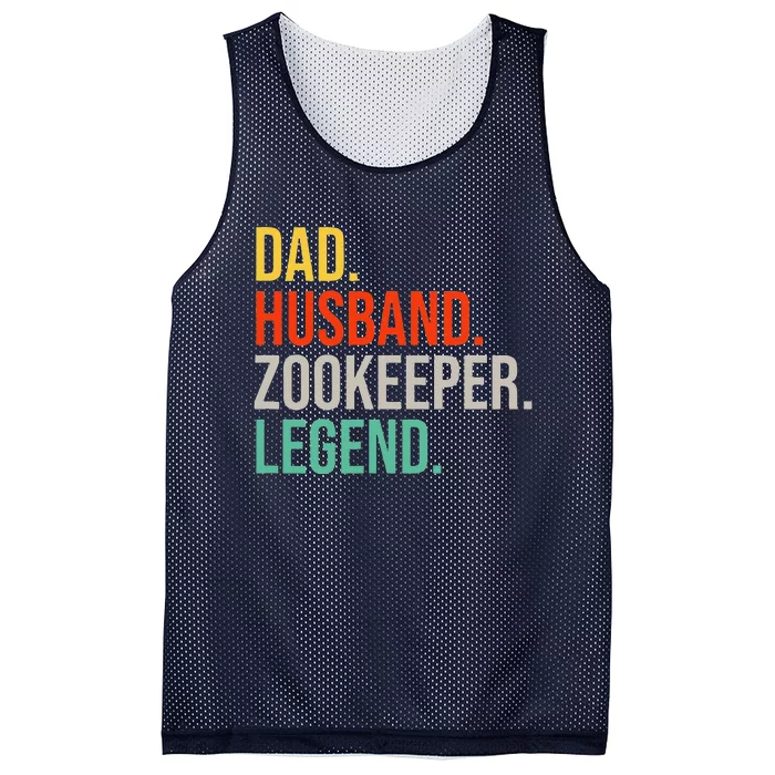 Funny Zookeeper Dad Husband Zoo Animal Keeper Father´s Day Mesh Reversible Basketball Jersey Tank