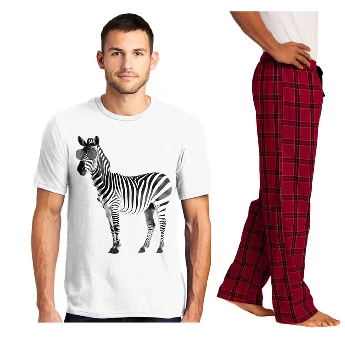 Funny Zebra Design For Animal Zebra Lover Pajama Set